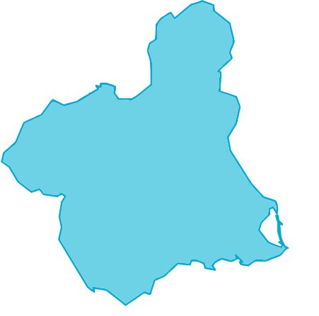 Mapa de la Región de Murcia